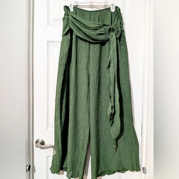 Commense Wide-Leg Pants with Textured Pattern - Picture 12 of 13